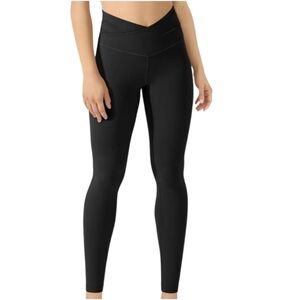 90' DEGREE by Reflex Womens Crossover Black Legging